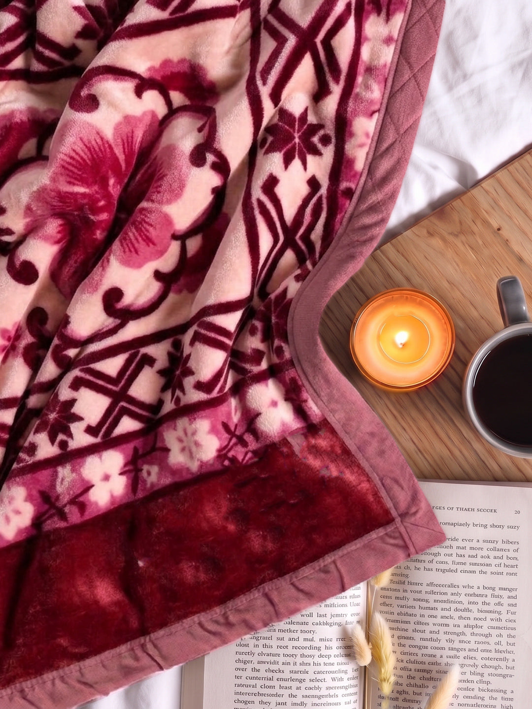 Printed Single Bed 3 Ply 900 GSM Blanket for Winter (Umang), Weight 3.2 kg