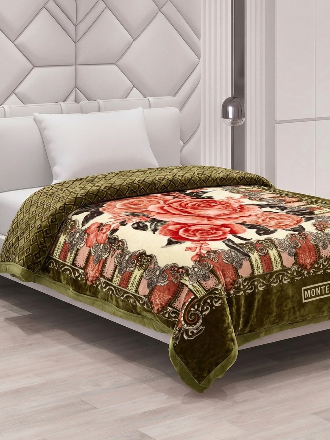 Printed Single Bed 3 Ply 900 GSM Blanket for Winter (Umang), Weight 3.2 kg