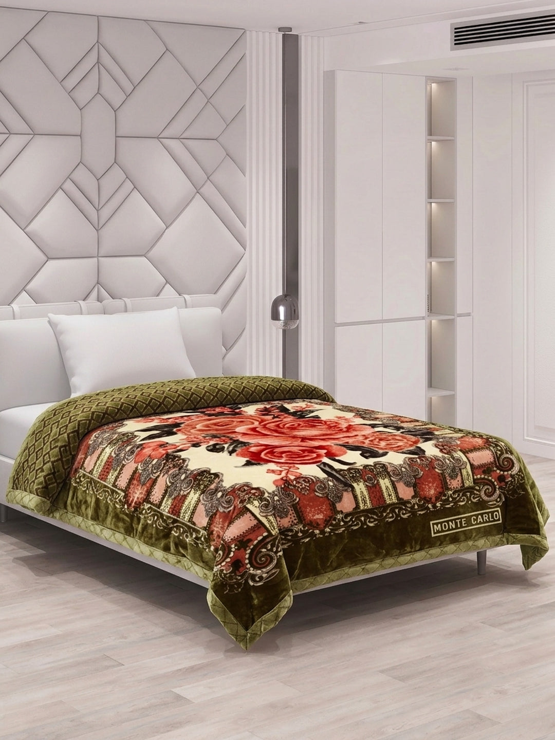 Printed Single Bed 3 Ply 900 GSM Blanket for Winter (Umang), Weight 3.2 kg