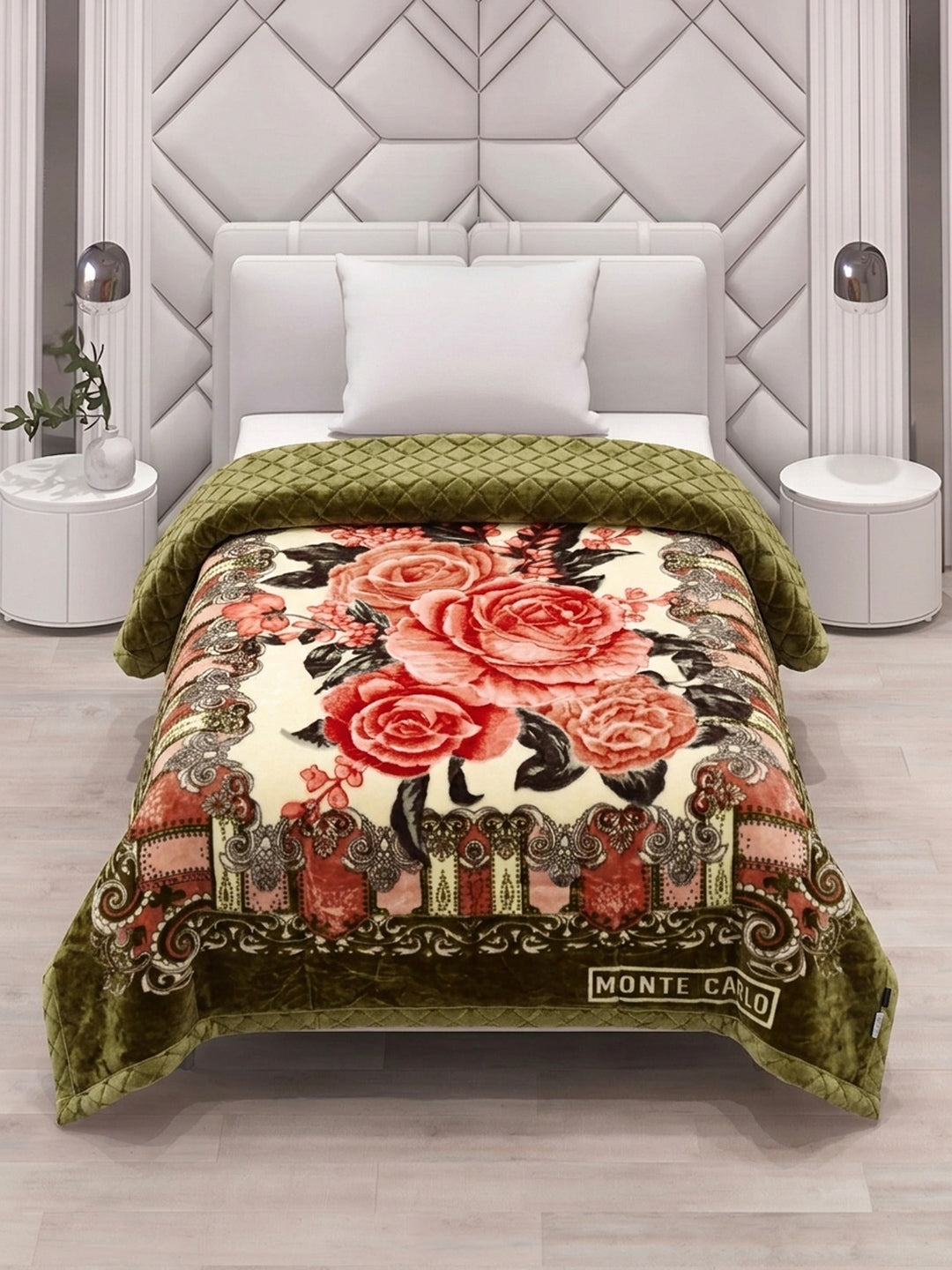 Printed Single Bed 3 Ply 900 GSM Blanket for Winter (Umang), Weight 3.2 kg