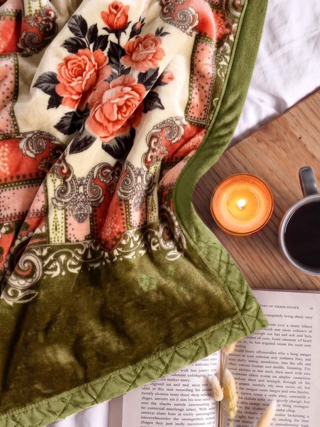 Printed Single Bed 3 Ply 900 GSM Blanket for Winter (Umang), Weight 3.2 kg