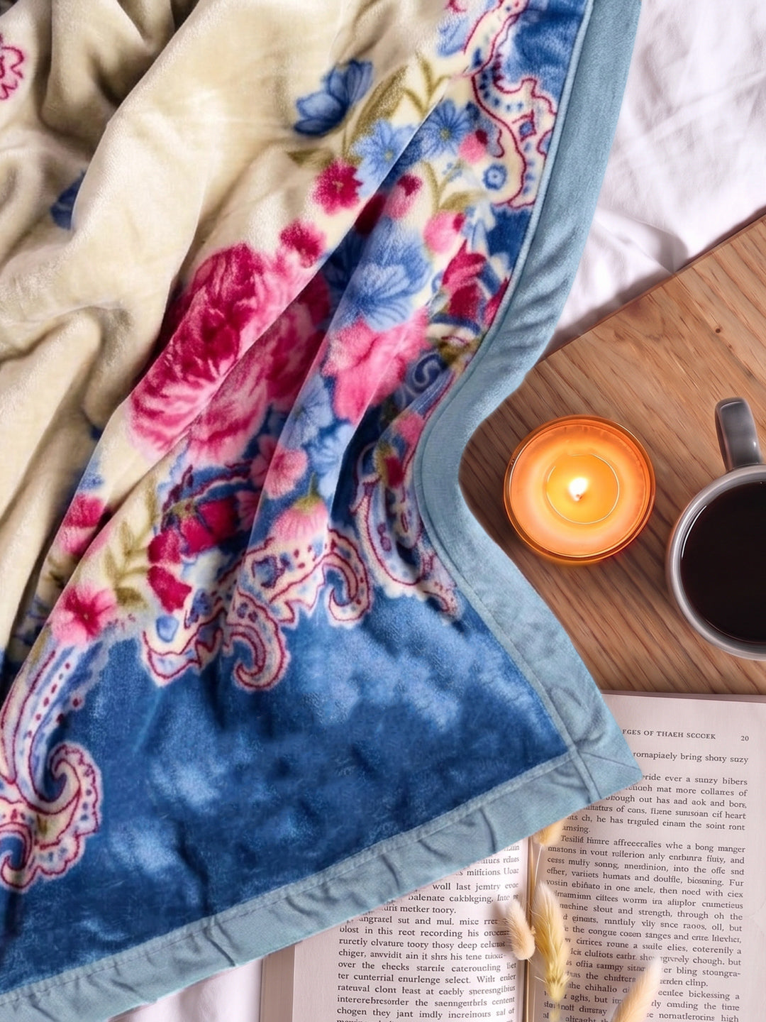Printed Single Bed 3 Ply 900 GSM Blanket for Winter (Umang), Weight 3.2 kg