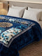 Floral Print Double Bed 2 Ply 1150 GSM Blanket for Winter (Velo), Weight 6.2 kg