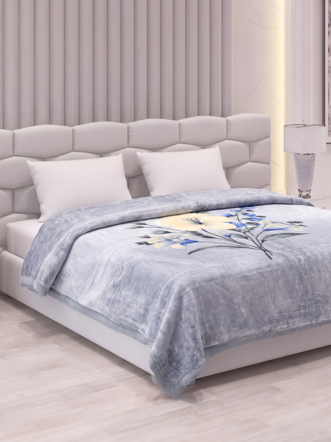 Printed Double Bed 2 Ply 900 GSM Blanket for Winter (Vista Plus), Weight 4.8 kg