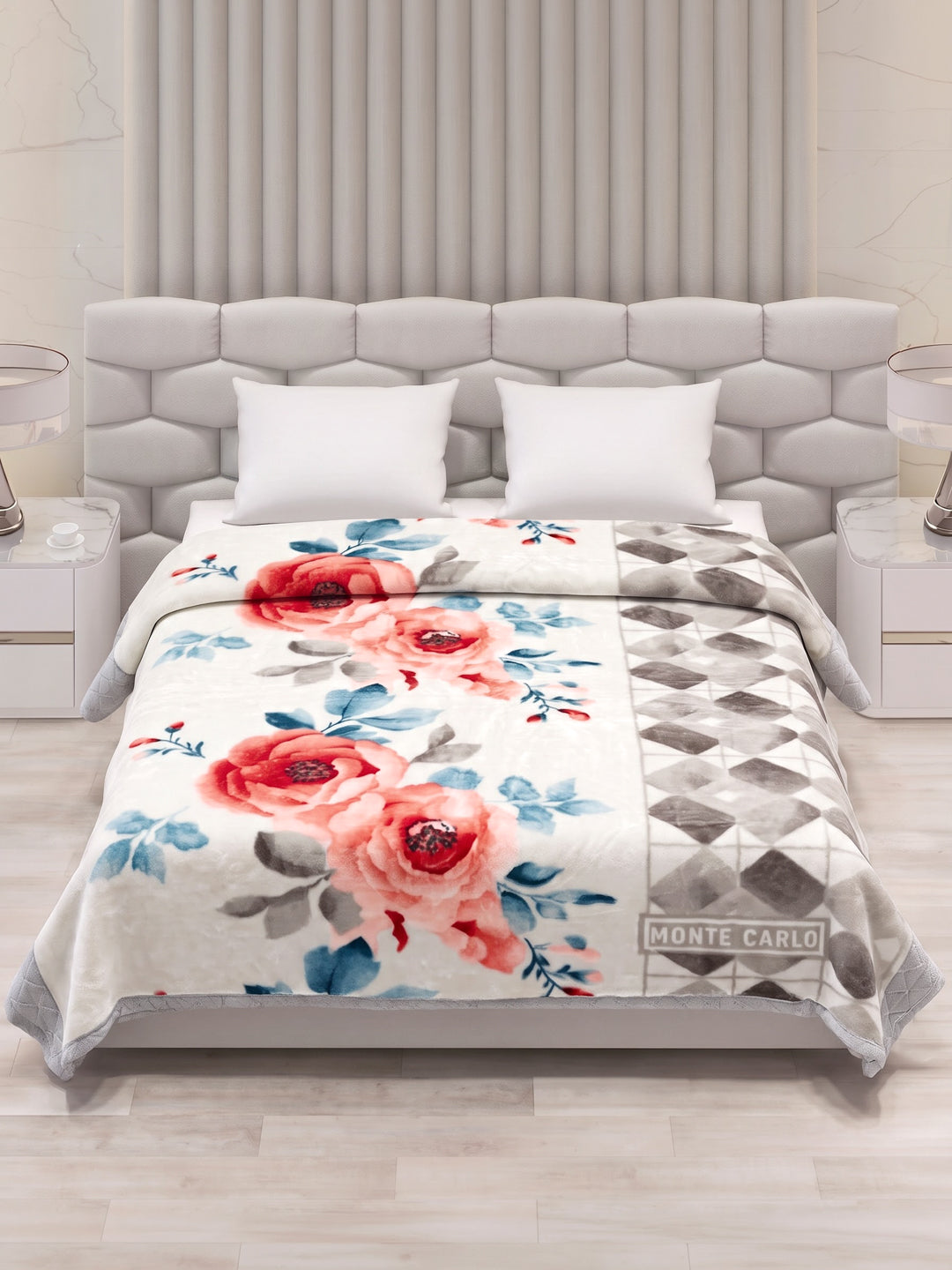 Printed Double Bed 2 Ply 900 GSM Blanket for Winter (Vista Plus), Weight 4.8 kg