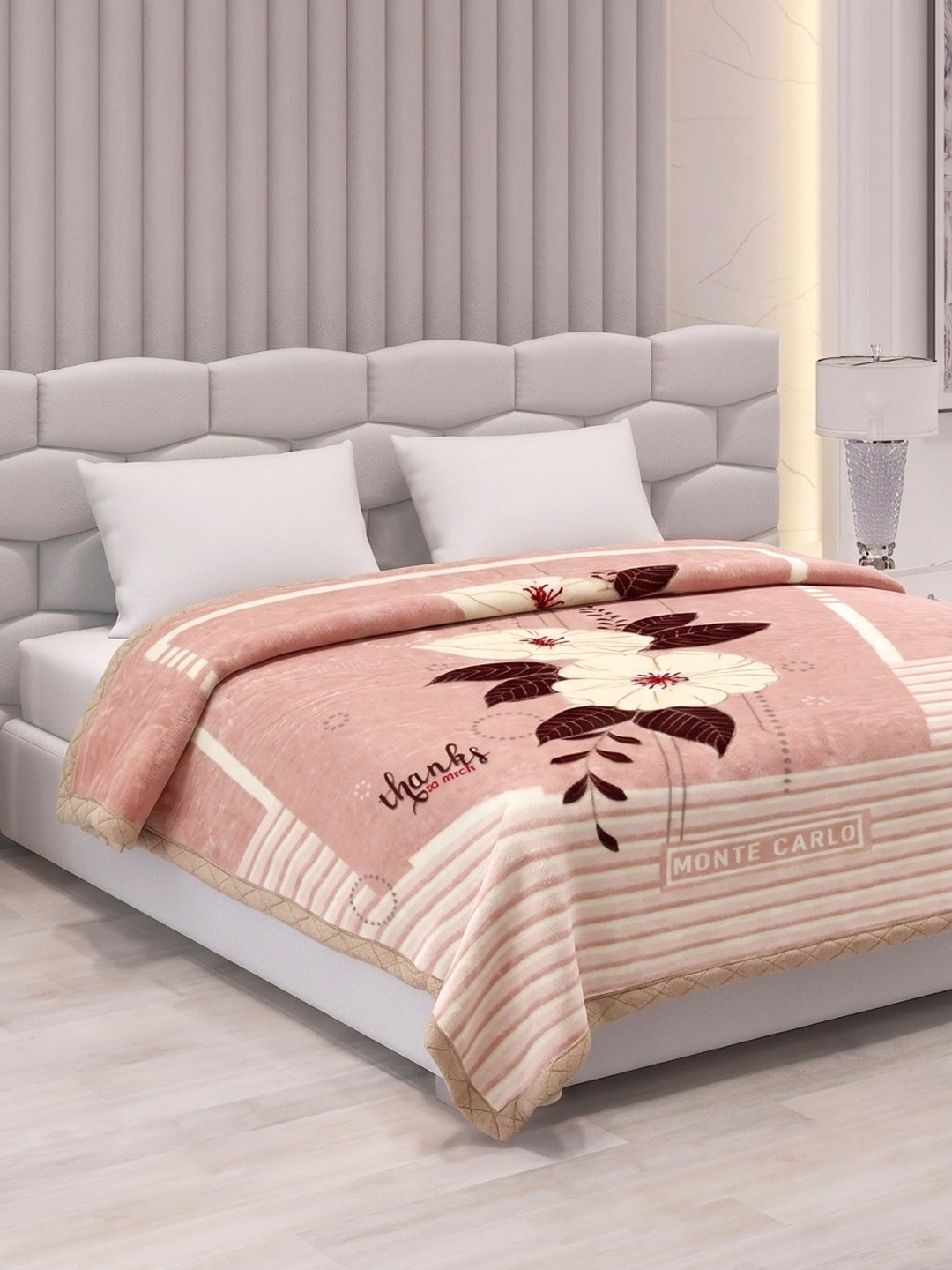 Printed Double Bed 2 Ply 900 GSM Blanket for Winter (Vista Plus), Weight 4.8 kg