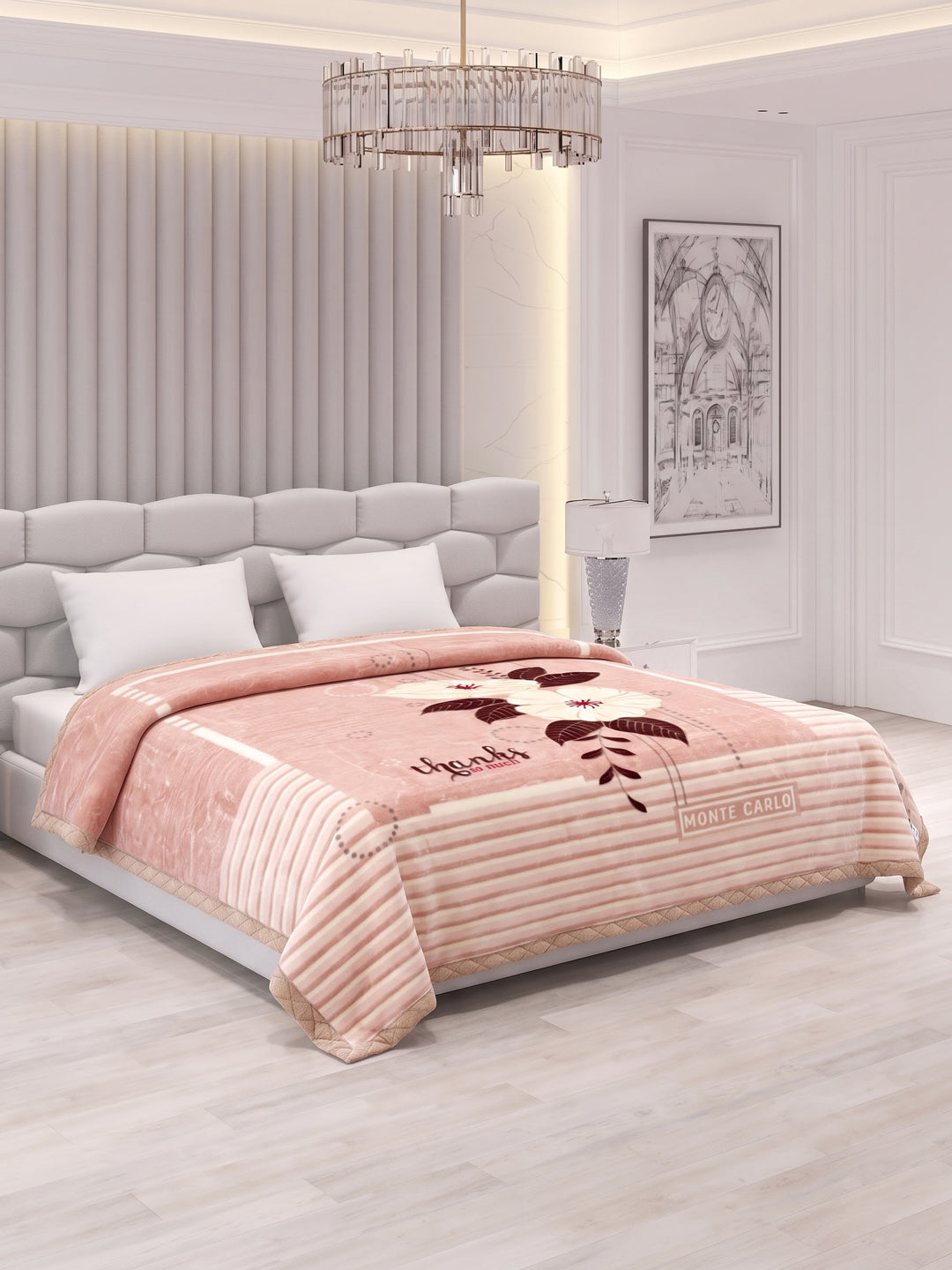 Printed Double Bed 2 Ply 900 GSM Blanket for Winter (Vista Plus), Weight 4.8 kg
