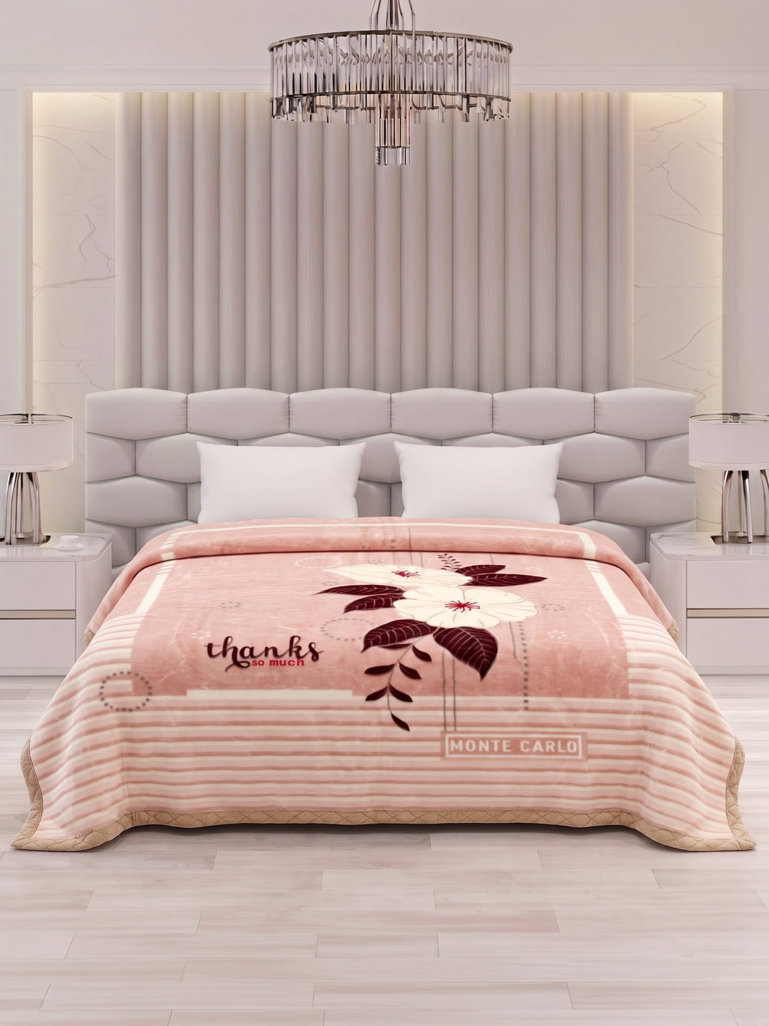 Printed Double Bed 2 Ply 900 GSM Blanket for Winter (Vista Plus), Weight 4.8 kg