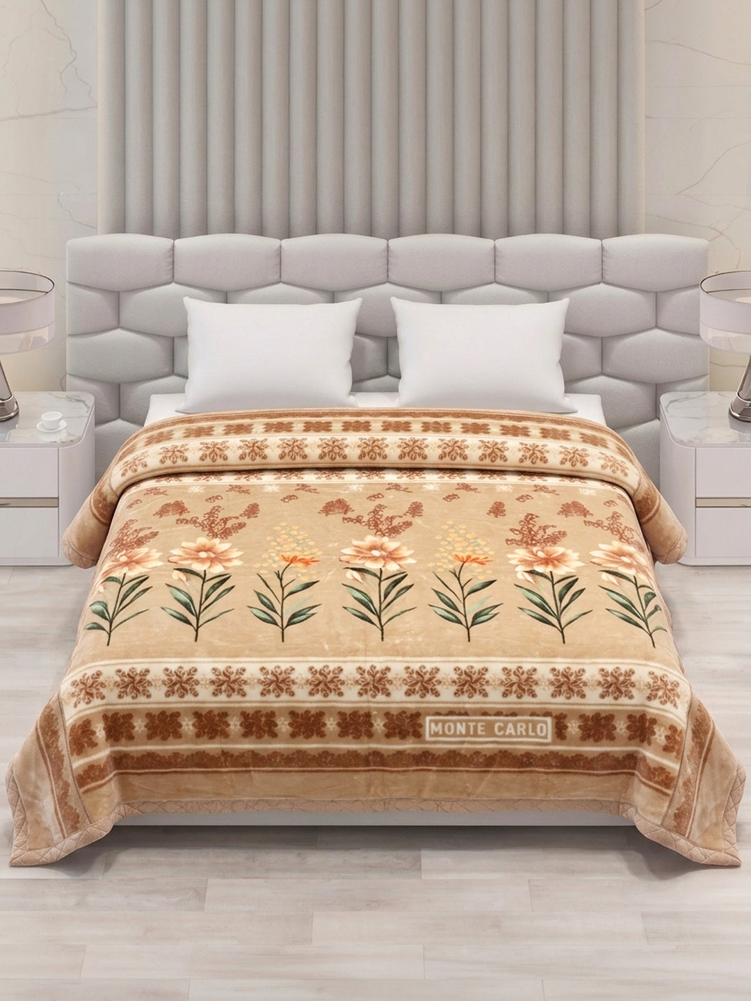 Printed Double Bed 2 Ply 900 GSM Blanket for Winter (Vista Plus), Weight 4.8 kg