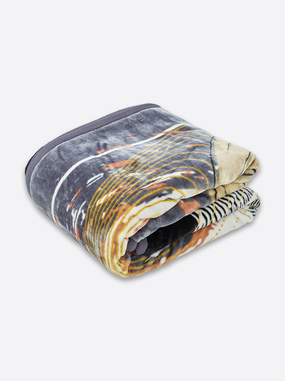 Floral Print Double Bed 2 Ply 965 GSM Blanket for Winter (Vora), Weight 5.1 kg