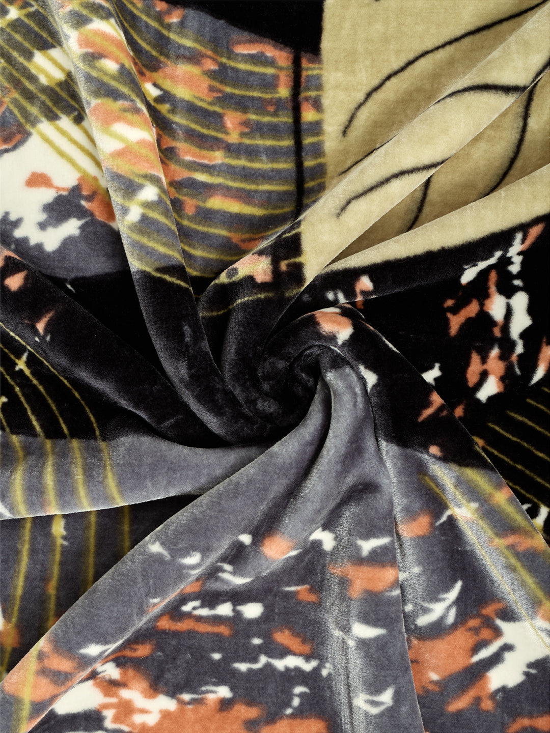 Floral Print Double Bed 2 Ply 965 GSM Blanket for Winter (Vora), Weight 5.1 kg