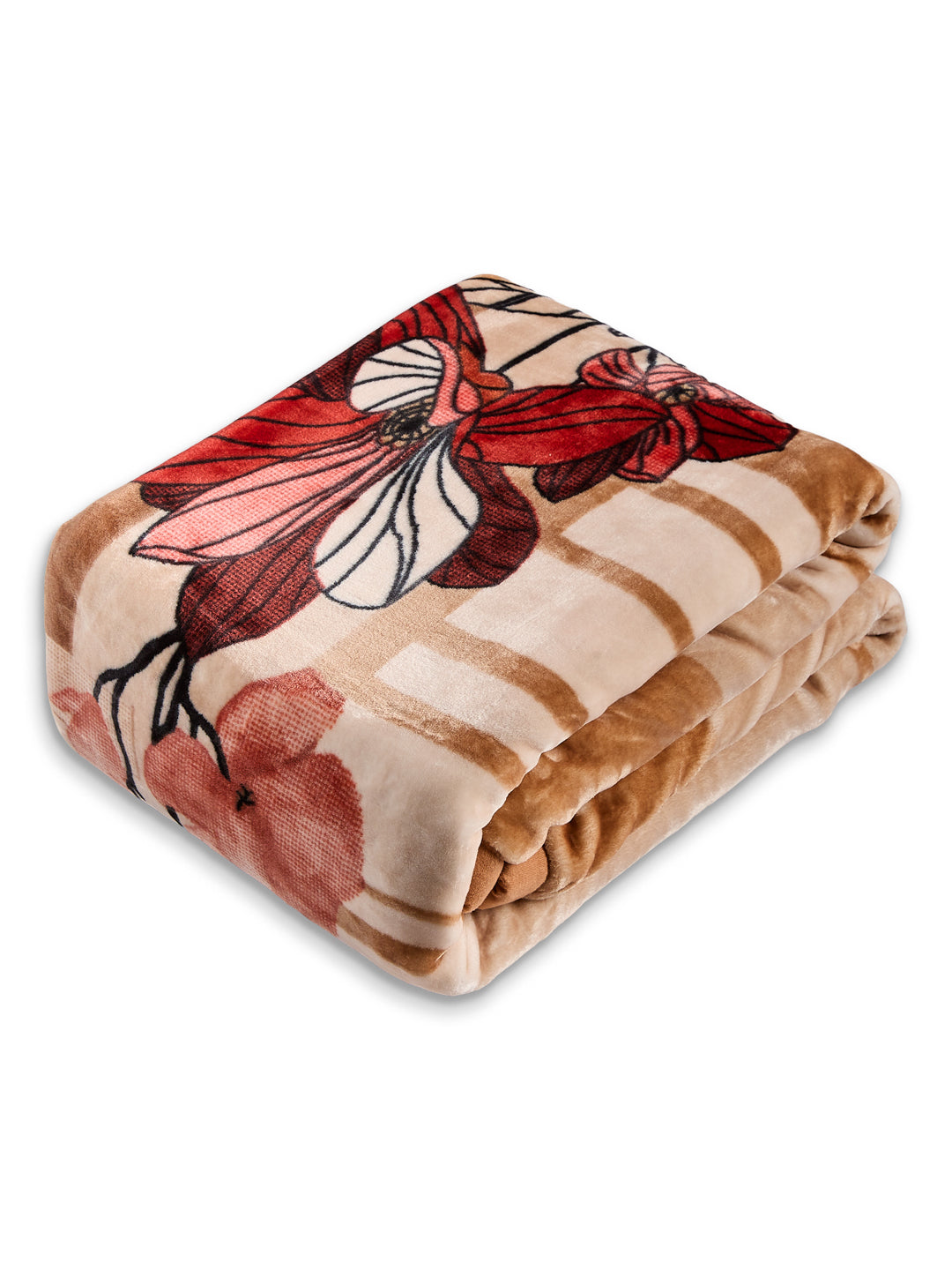 Printed Single Bed 2 Ply 700 GSM Blanket for Winter (Wade), Weight 3.7 kg