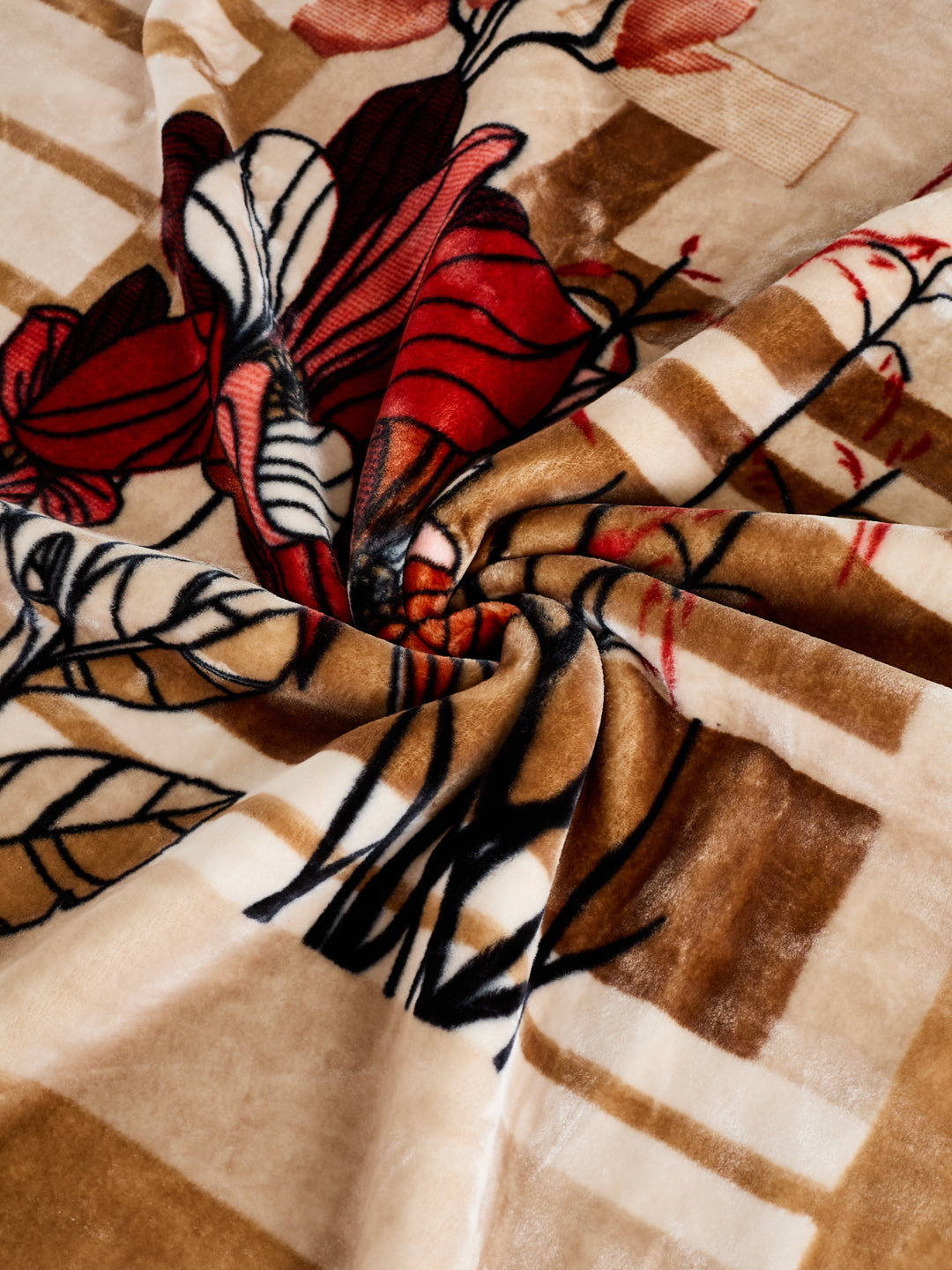 Printed Single Bed 2 Ply 700 GSM Blanket for Winter (Wade), Weight 3.7 kg