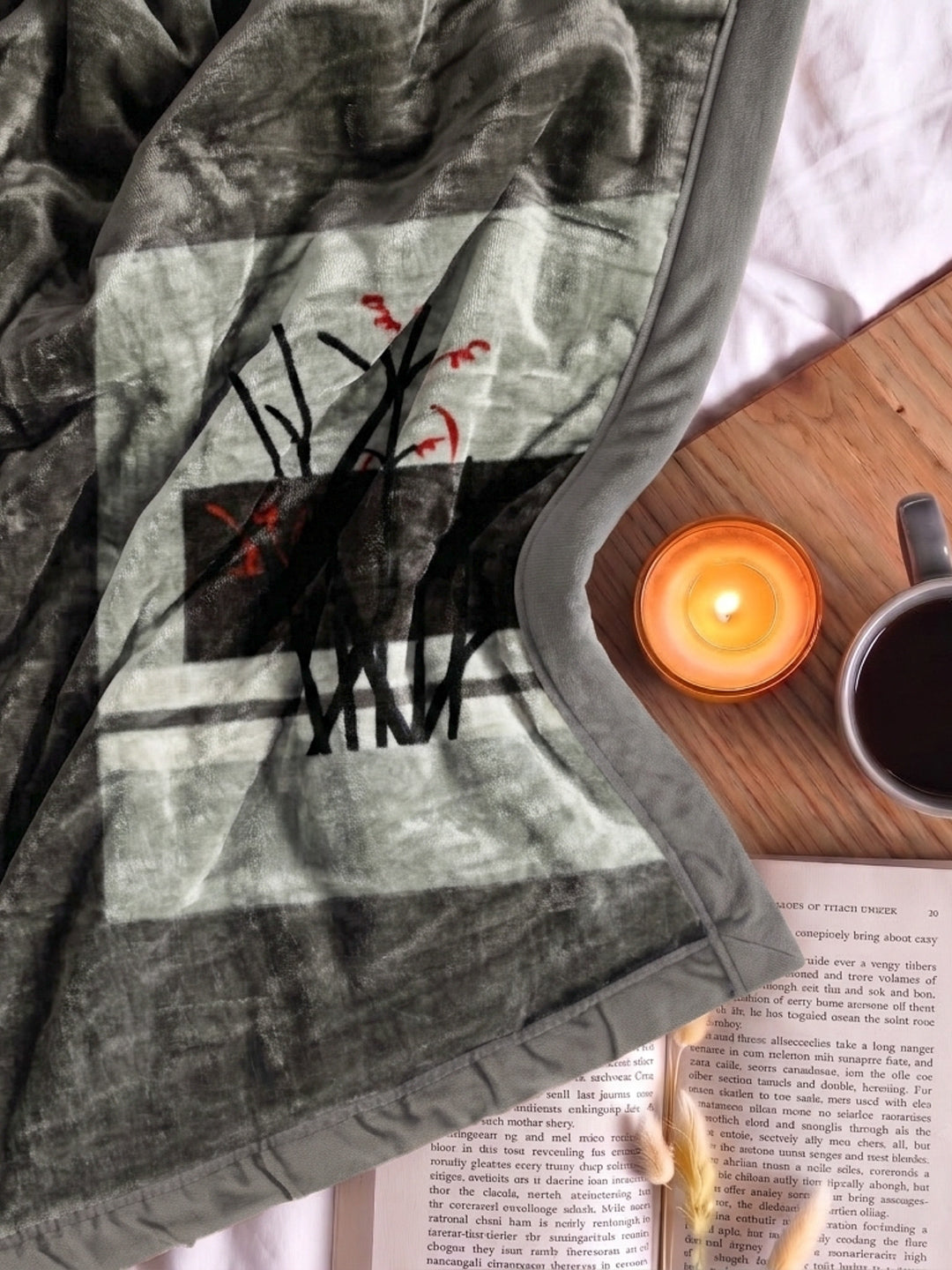 Printed Single Bed 2 Ply 700 GSM Blanket for Winter (Wade), Weight 3.7 kg