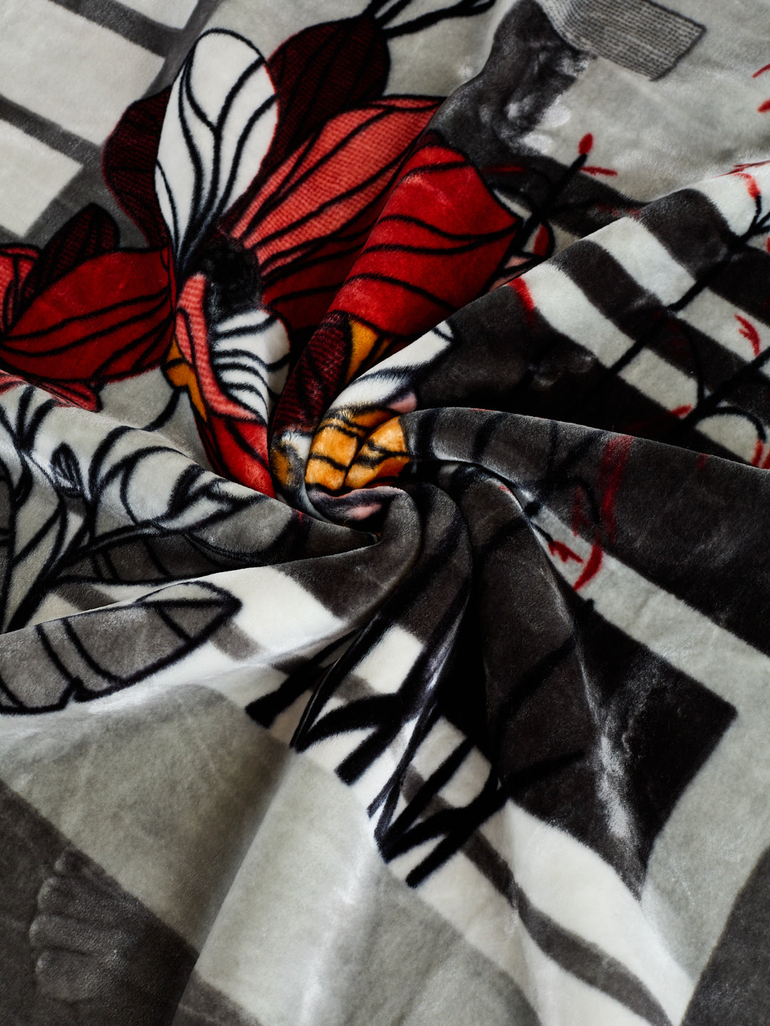 Printed Single Bed 2 Ply 700 GSM Blanket for Winter (Wade), Weight 3.7 kg