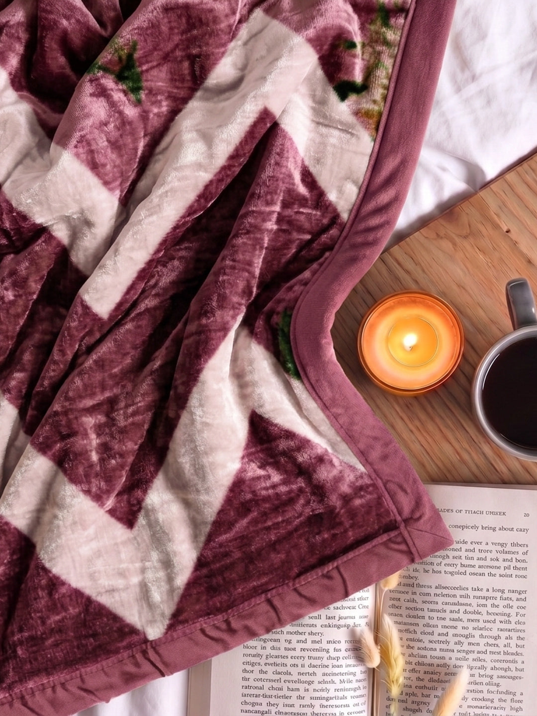 Printed Single Bed 2 Ply 700 GSM Blanket for Winter (Wade), Weight 3.7 kg