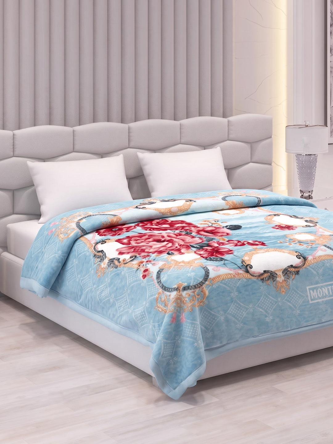 Printed Double Bed 3 Ply 900 GSM Blanket for Winter (Wild Side), Weight 4.8 kg