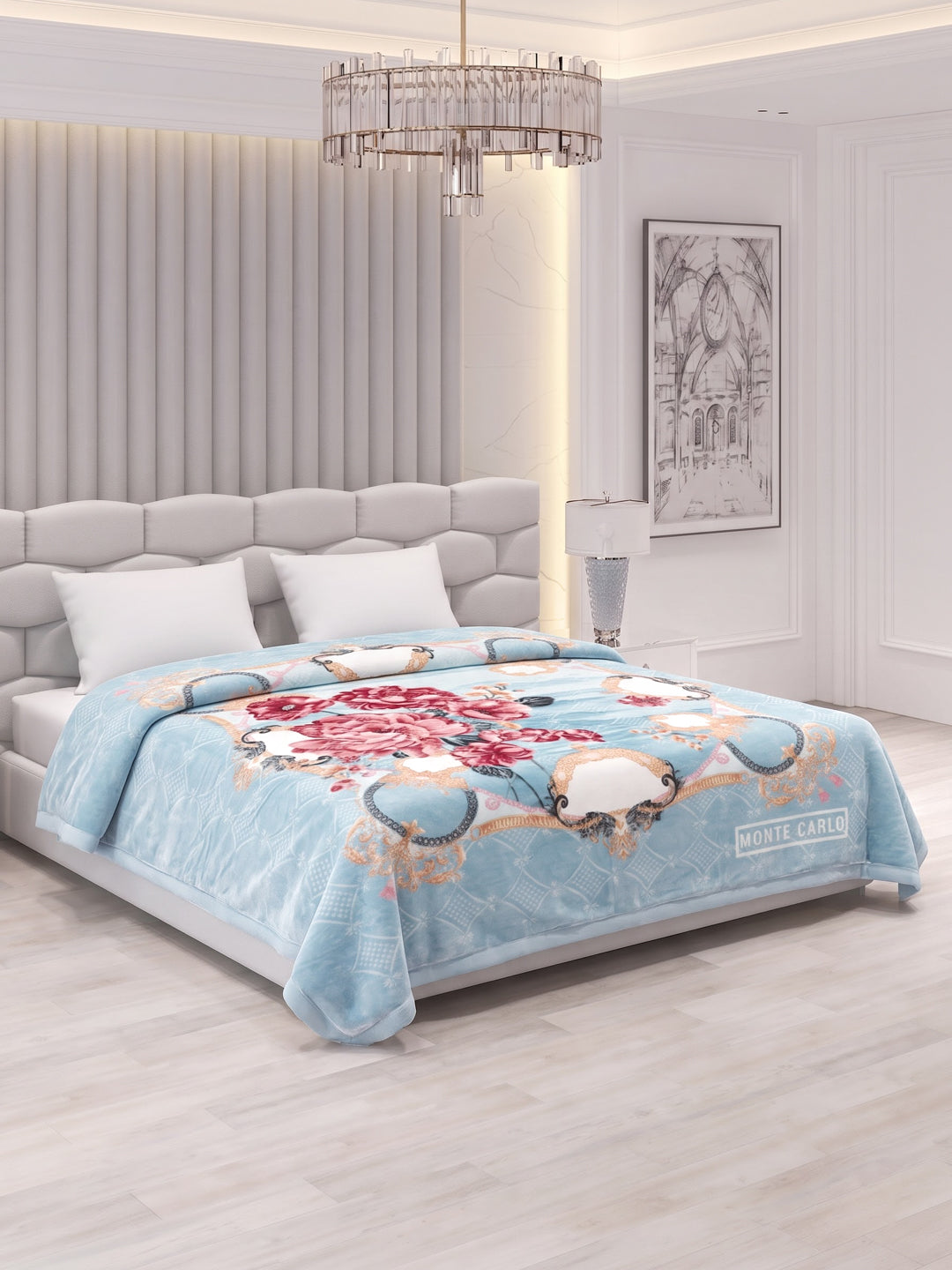 Printed Double Bed 3 Ply 900 GSM Blanket for Winter (Wild Side), Weight 4.8 kg