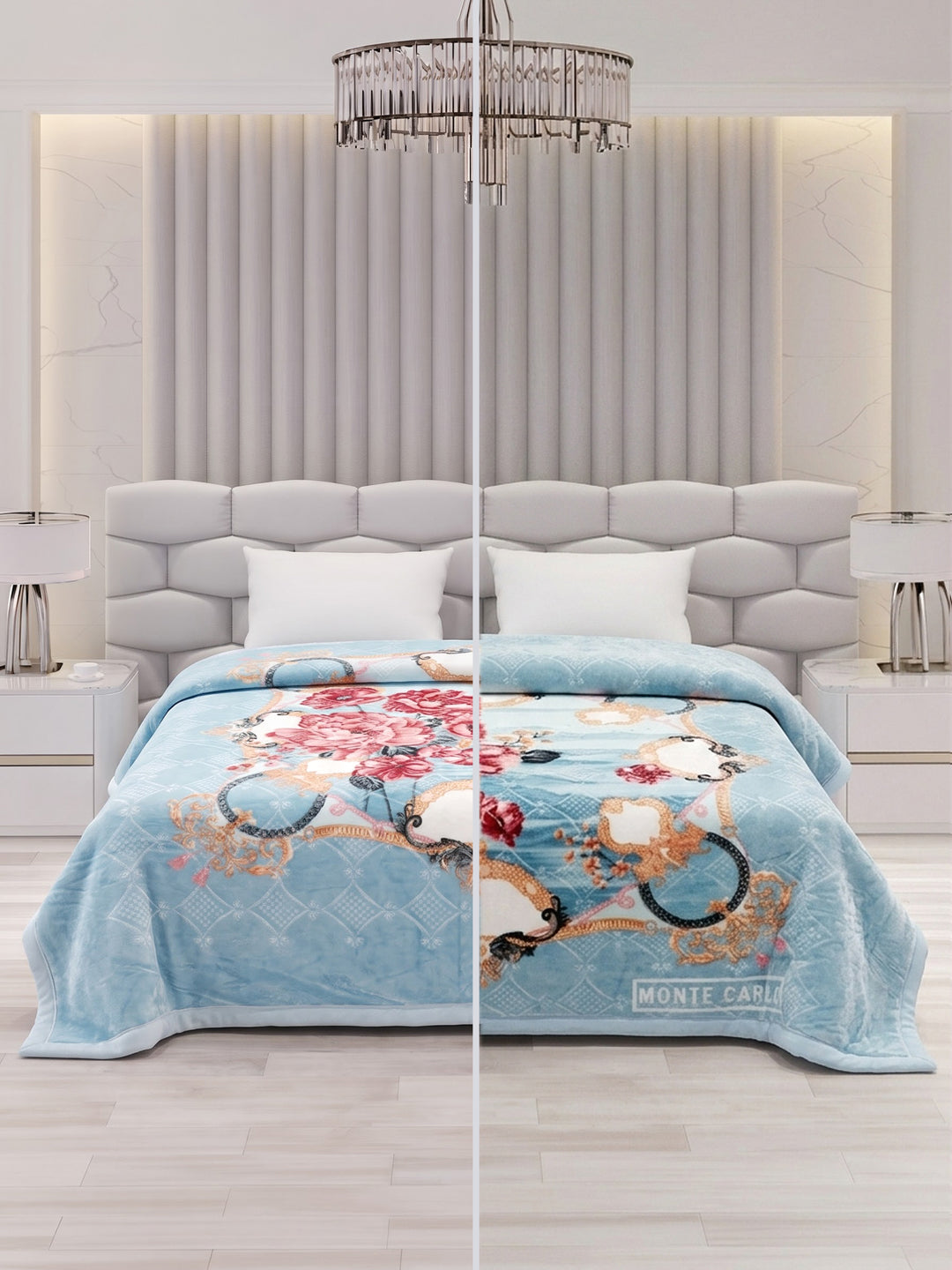 Printed Double Bed 3 Ply 900 GSM Blanket for Winter (Wild Side), Weight 4.8 kg