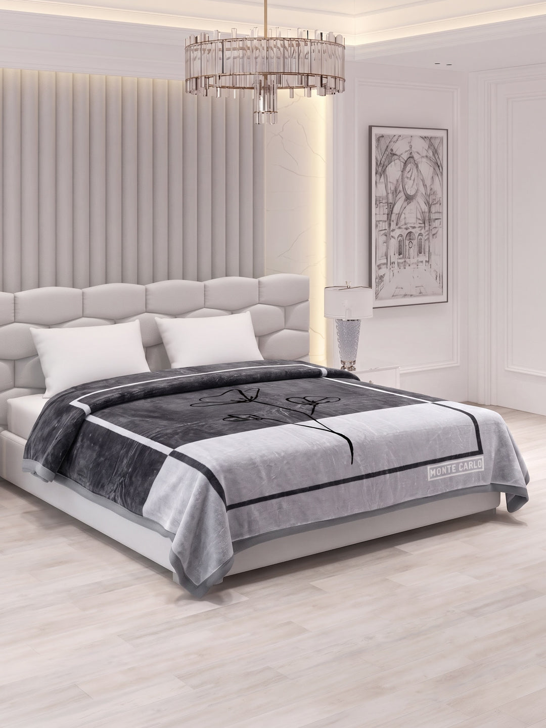 Printed Double Bed 3 Ply 900 GSM Blanket for Winter (Wild Side), Weight 4.8 kg