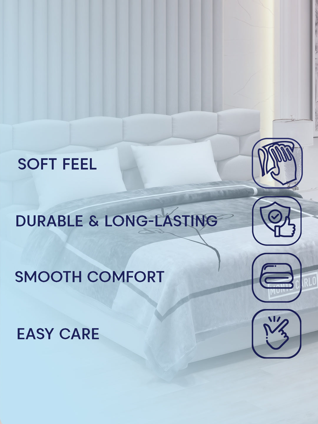 Printed Double Bed 3 Ply 900 GSM Blanket for Winter (Wild Side), Weight 4.8 kg