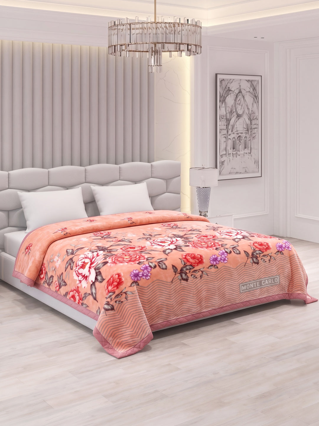 Printed Double Bed 3 Ply 900 GSM Blanket for Winter (Wild Side), Weight 4.8 kg