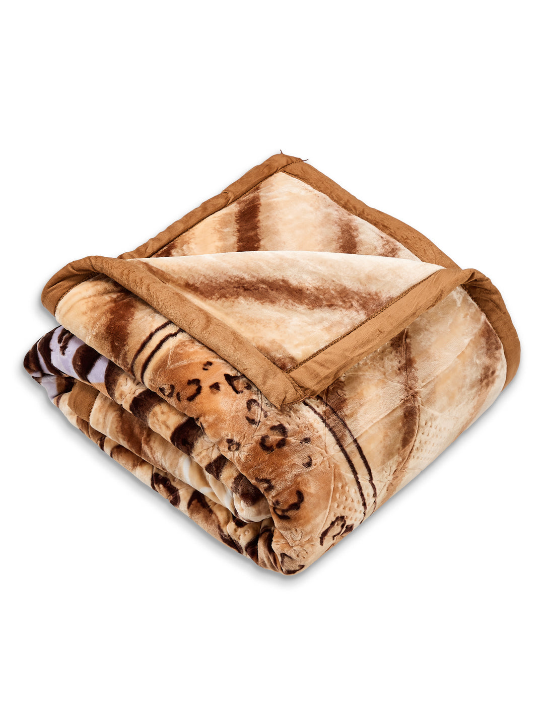 Printed Double Bed 3 Ply 900 GSM Blanket for Winter (Wild Side), Weight 4.8 kg