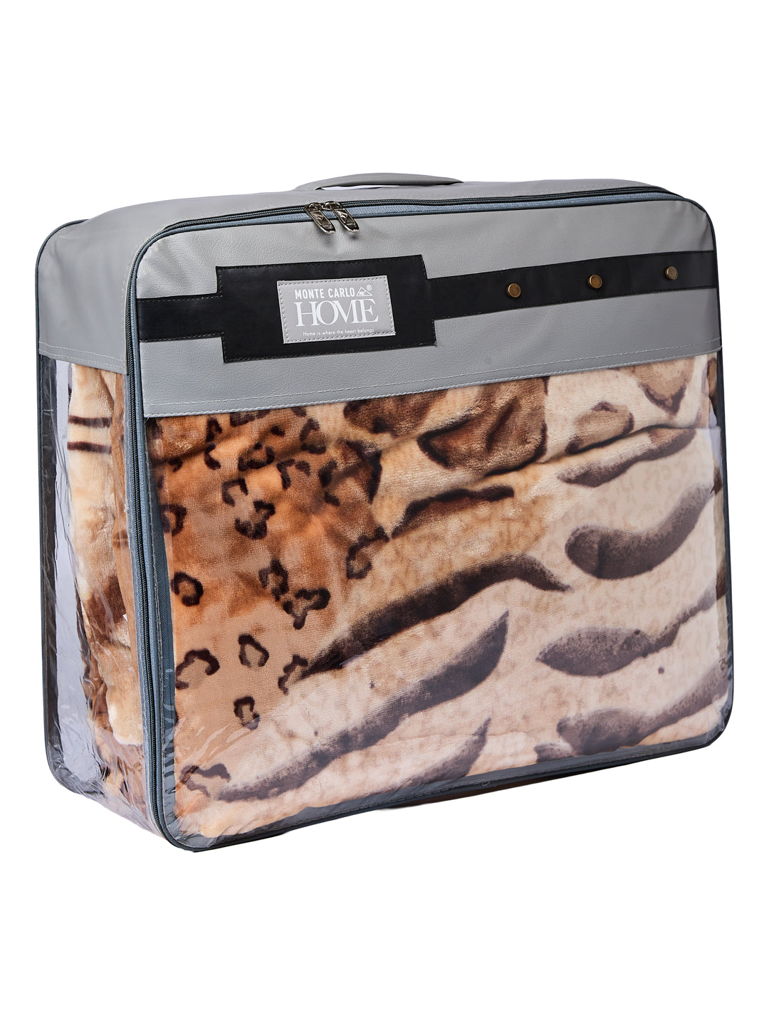 Printed Double Bed 3 Ply 900 GSM Blanket for Winter (Wild Side), Weight 4.8 kg