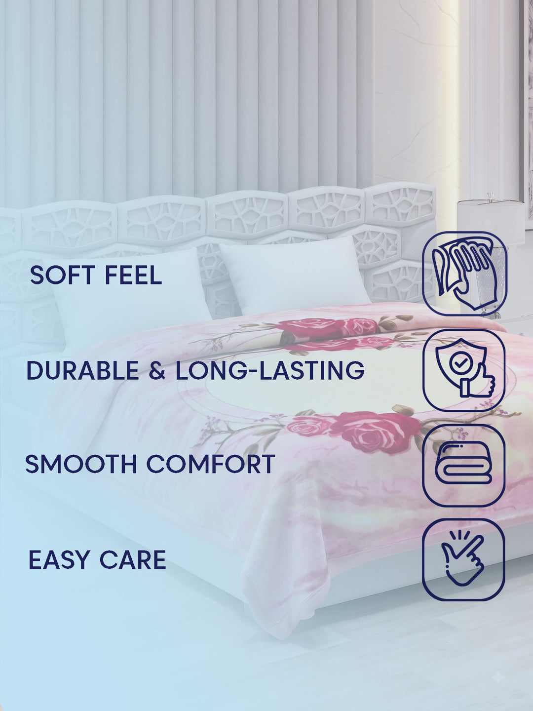 Printed Double Bed 3 Ply 900 GSM Blanket for Winter (Wild Side), Weight 4.8 kg