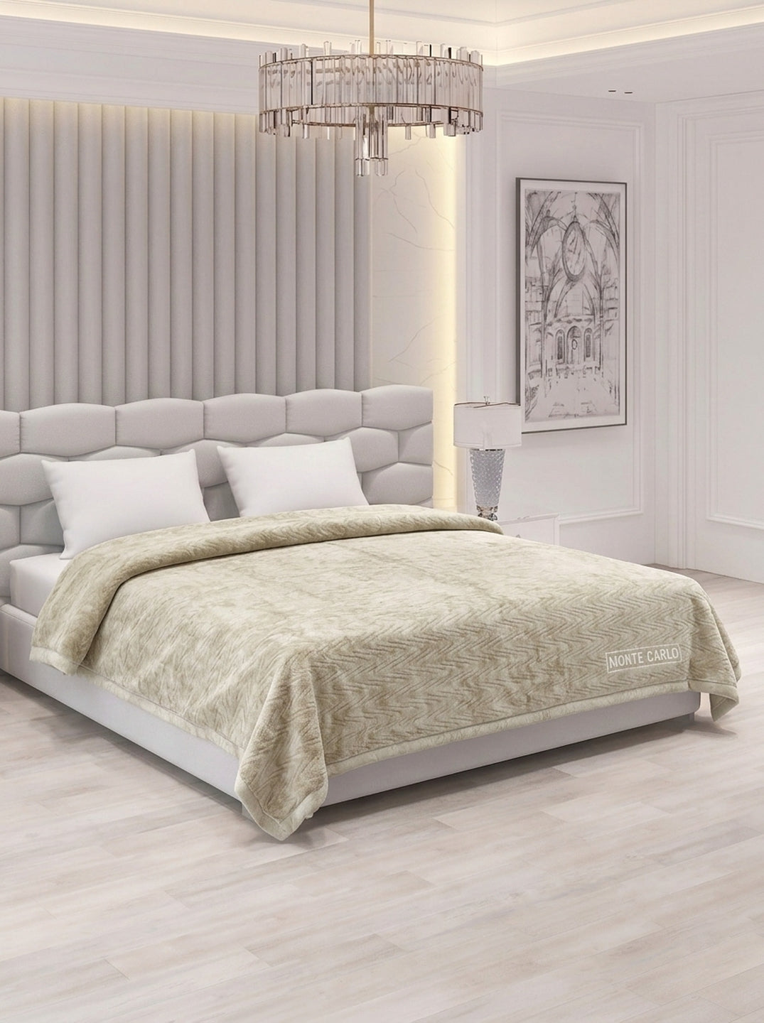 Printed Double Bed 2 Ply 840 GSM Blanket for Winter (Windsor), Weight 4.4 kg