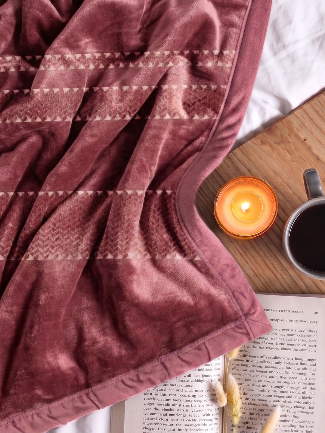 Printed Double Bed 2 Ply 470 GSM Blanket for Winter (Winston), Weight 2.5 kg