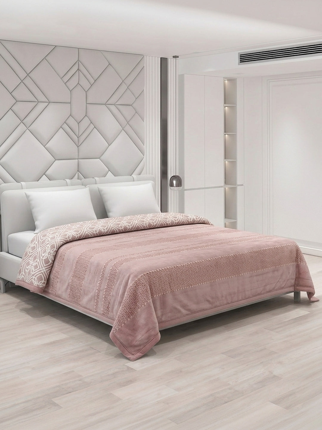 Printed Double Bed 2 Ply 470 GSM Blanket for Winter (Winston), Weight 2.5 kg