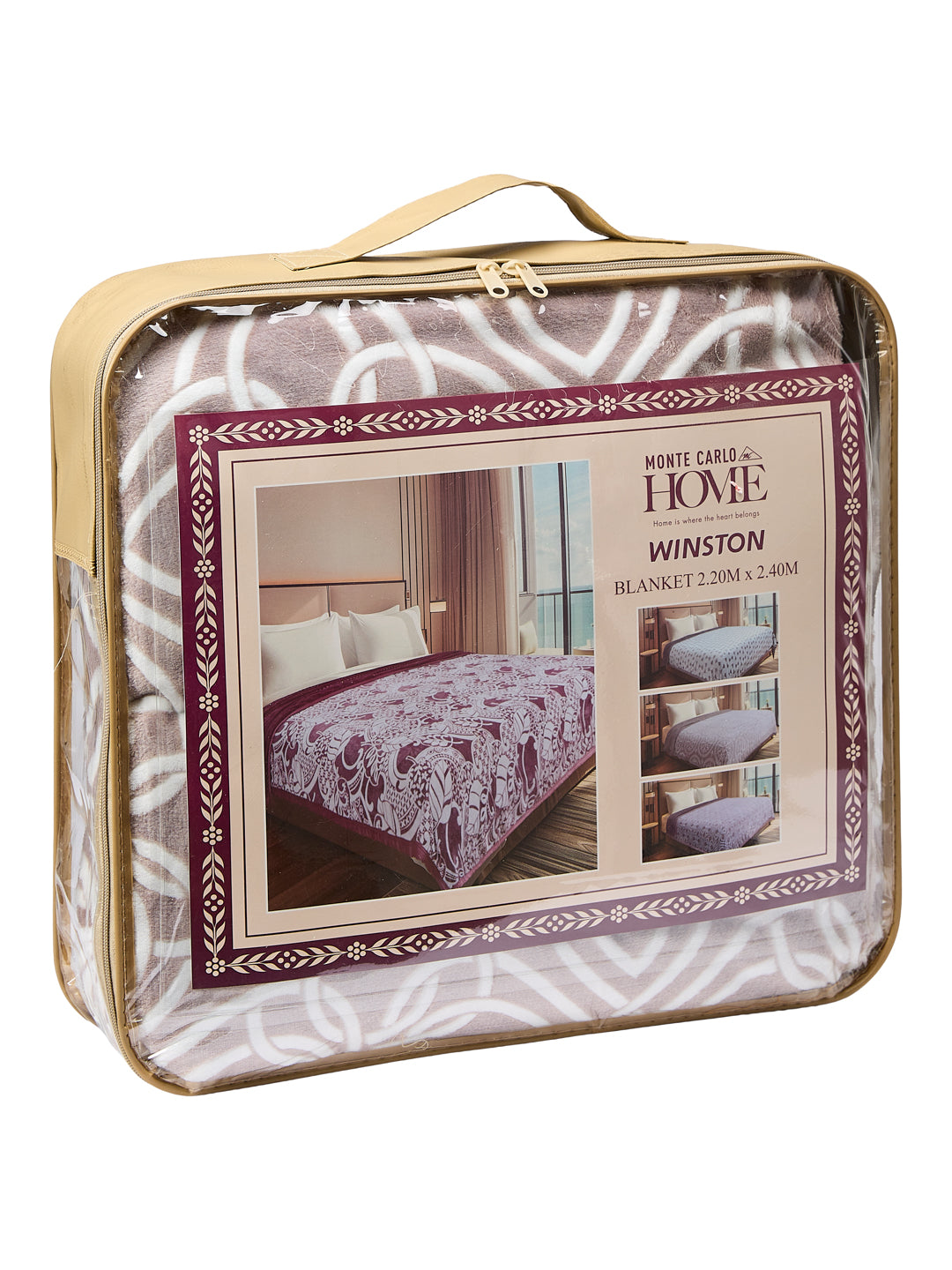 Printed Double Bed 2 Ply 470 GSM Blanket for Winter (Winston), Weight 2.5 kg
