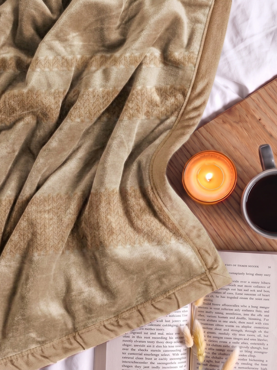 Printed Double Bed 2 Ply 470 GSM Blanket for Winter (Winston), Weight 2.5 kg