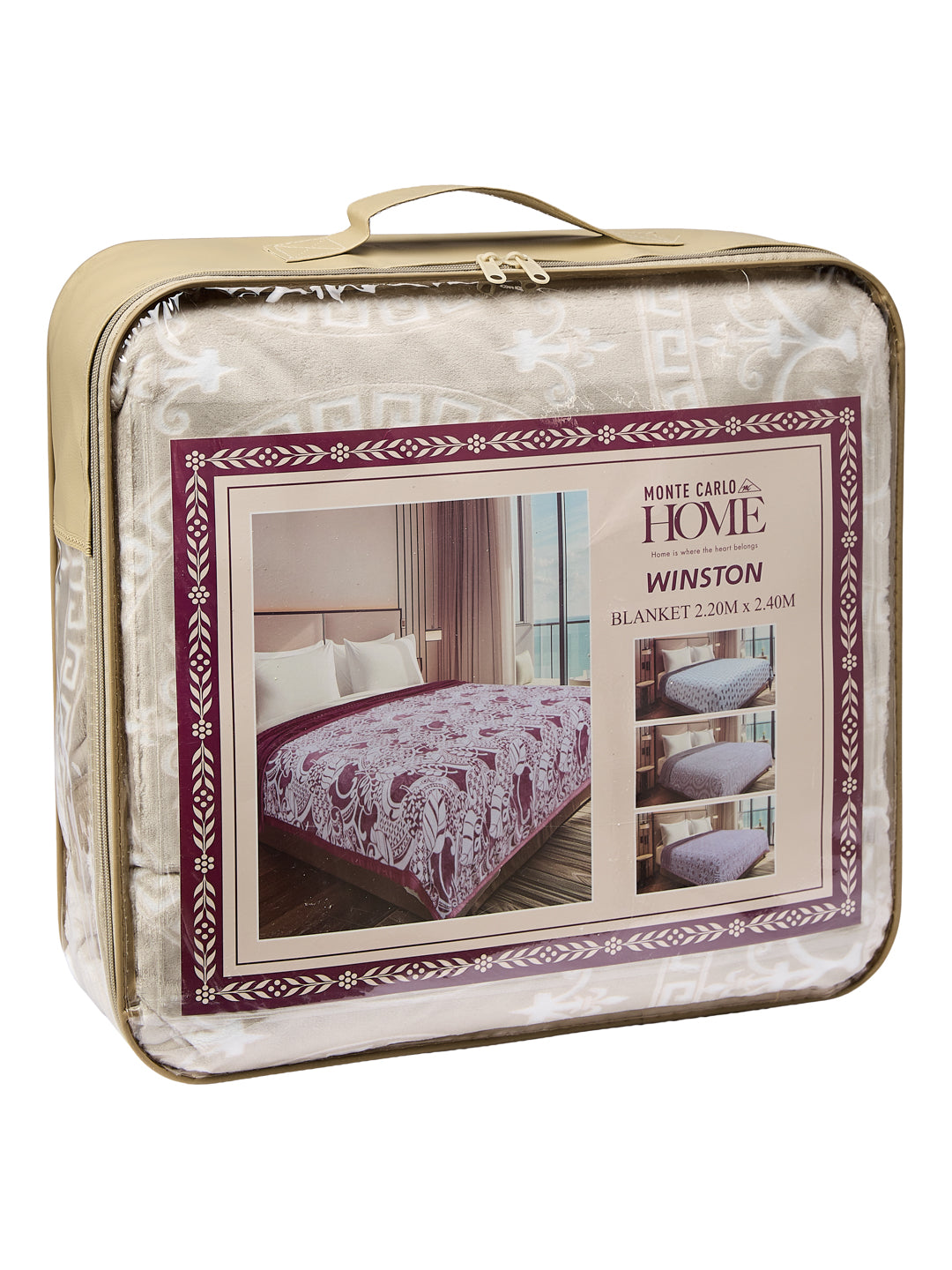 Printed Double Bed 2 Ply 470 GSM Blanket for Winter (Winston), Weight 2.5 kg