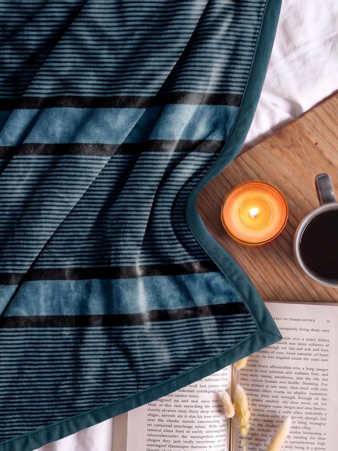 Printed Double Bed 2 Ply 990 GSM Blanket for Winter (Zurich), Weight 5.2 kg