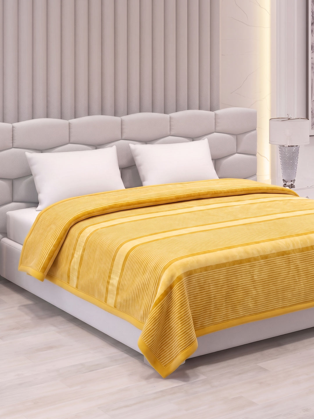 Printed Double Bed 2 Ply 990 GSM Blanket for Winter (Zurich), Weight 5.2 kg