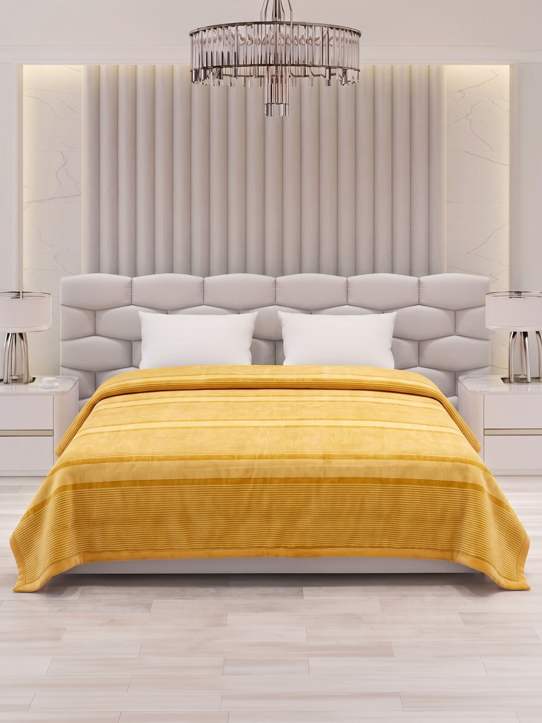 Printed Double Bed 2 Ply 990 GSM Blanket for Winter (Zurich), Weight 5.2 kg