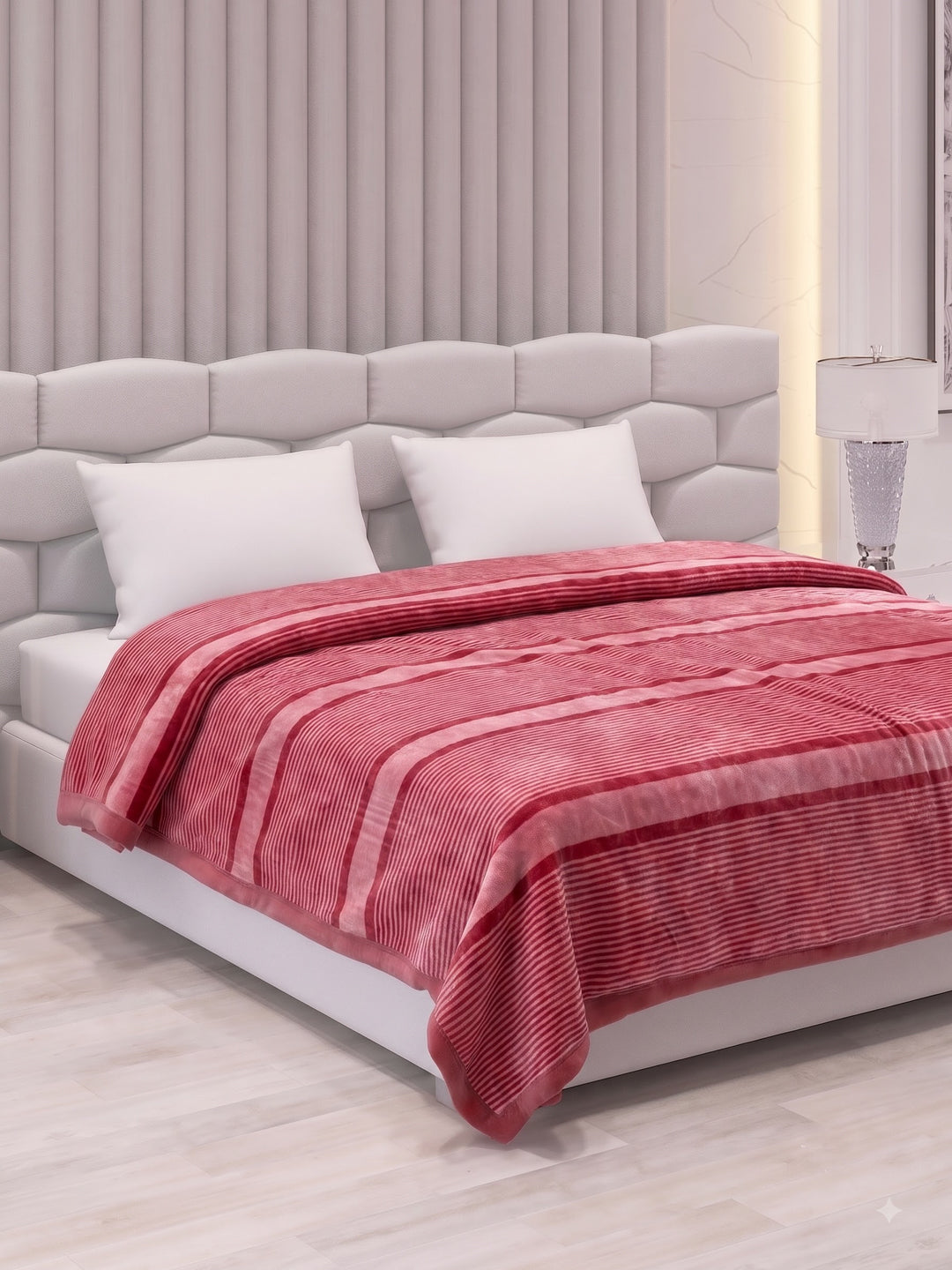 Printed Double Bed 2 Ply 990 GSM Blanket for Winter (Zurich), Weight 5.2 kg