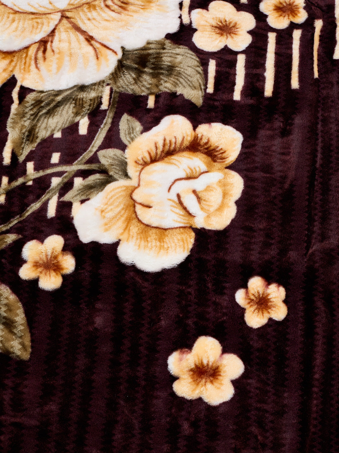 Floral Print Double Bed 2 Ply 850 GSM Blanket for Winter (Marshal), Weight 4.5 kg