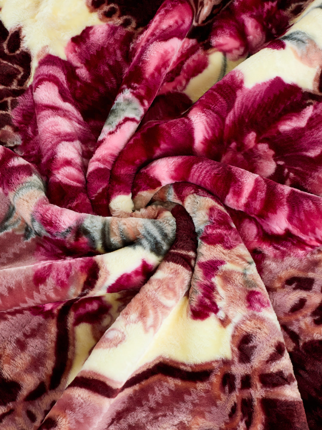 Floral Print Double Bed 2 Ply 850 GSM Blanket for Winter (Marshal), Weight 4.5 kg