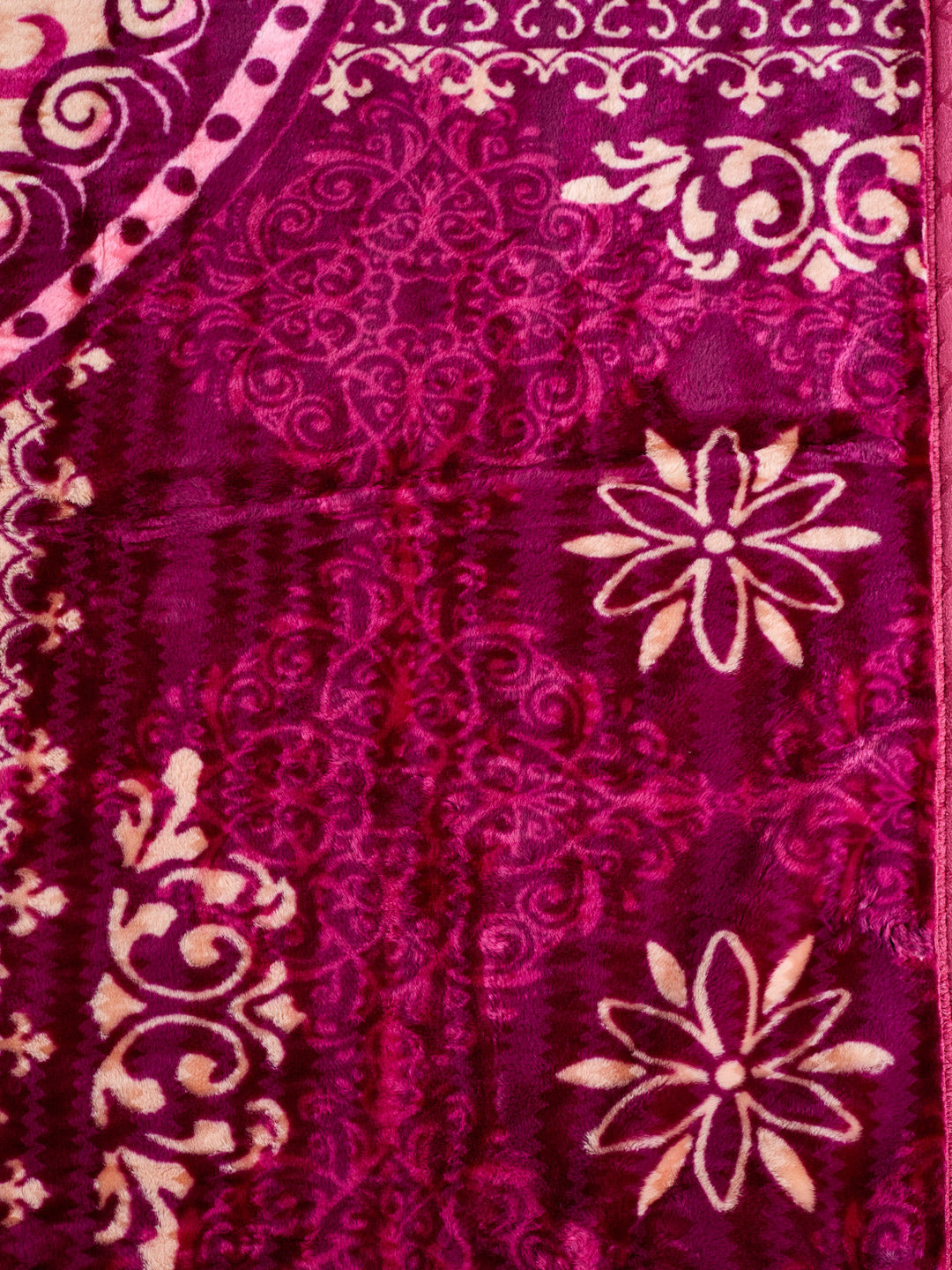 Floral Print Double Bed 2 Ply 850 GSM Blanket for Winter (Marshal), Weight 4.5 kg