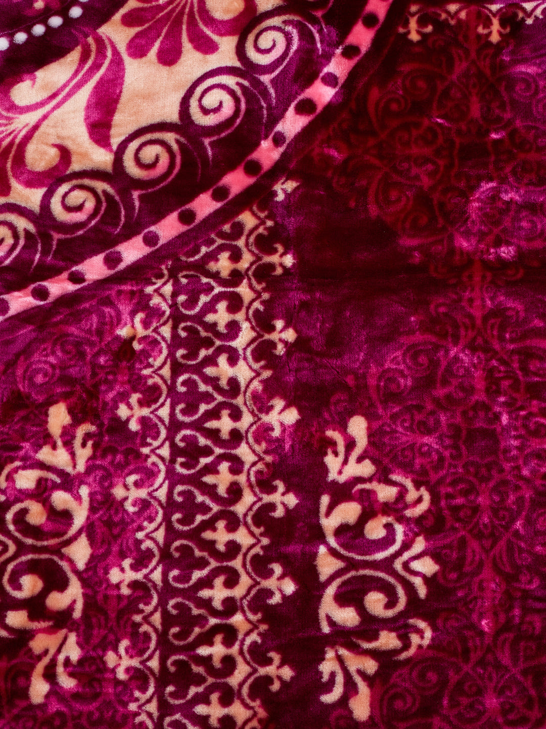 Floral Print Double Bed 2 Ply 850 GSM Blanket for Winter (Marshal), Weight 4.5 kg