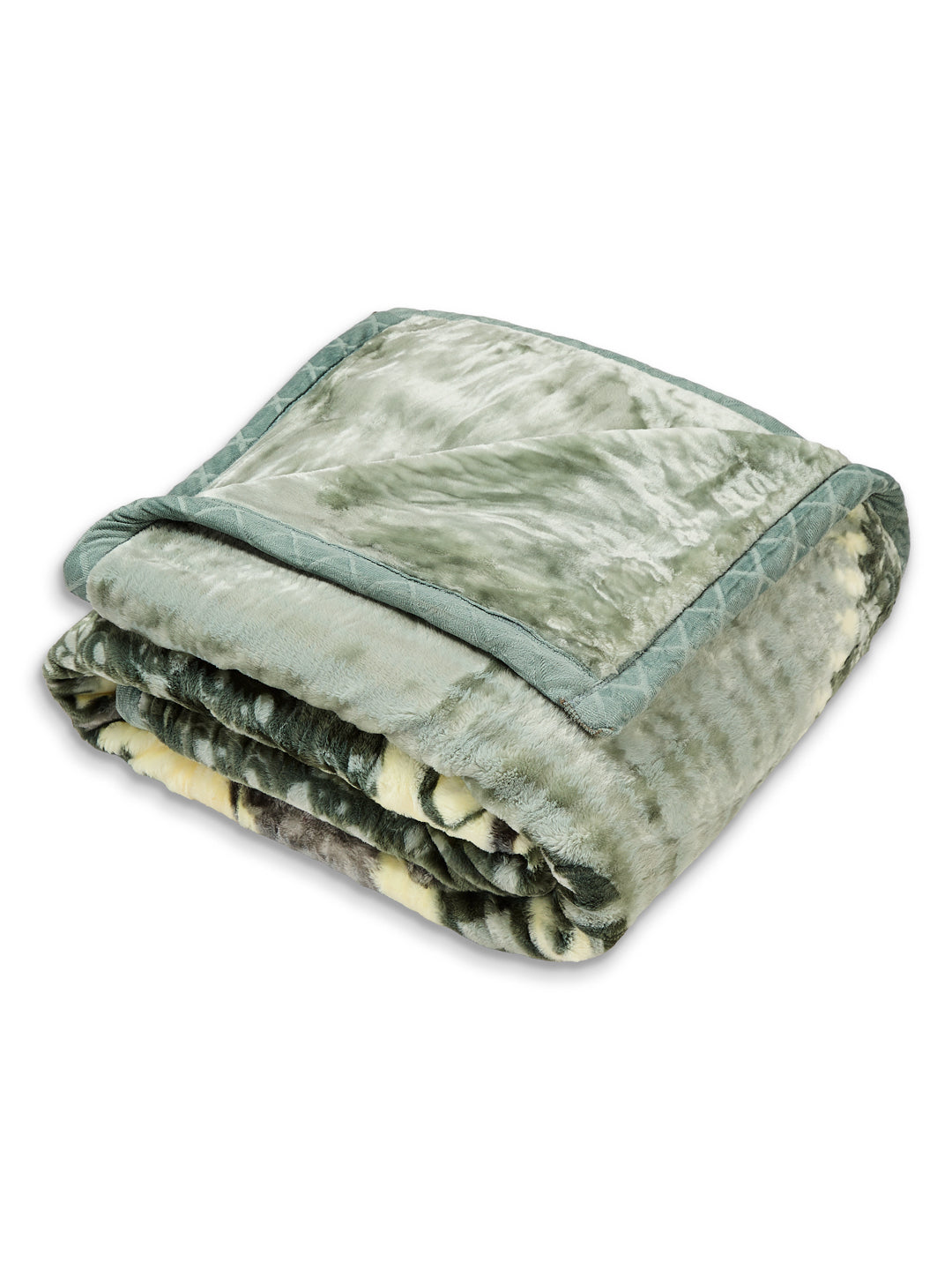 Floral Print Double Bed 2 Ply 850 GSM Blanket for Winter (Marshal), Weight 4.5 kg