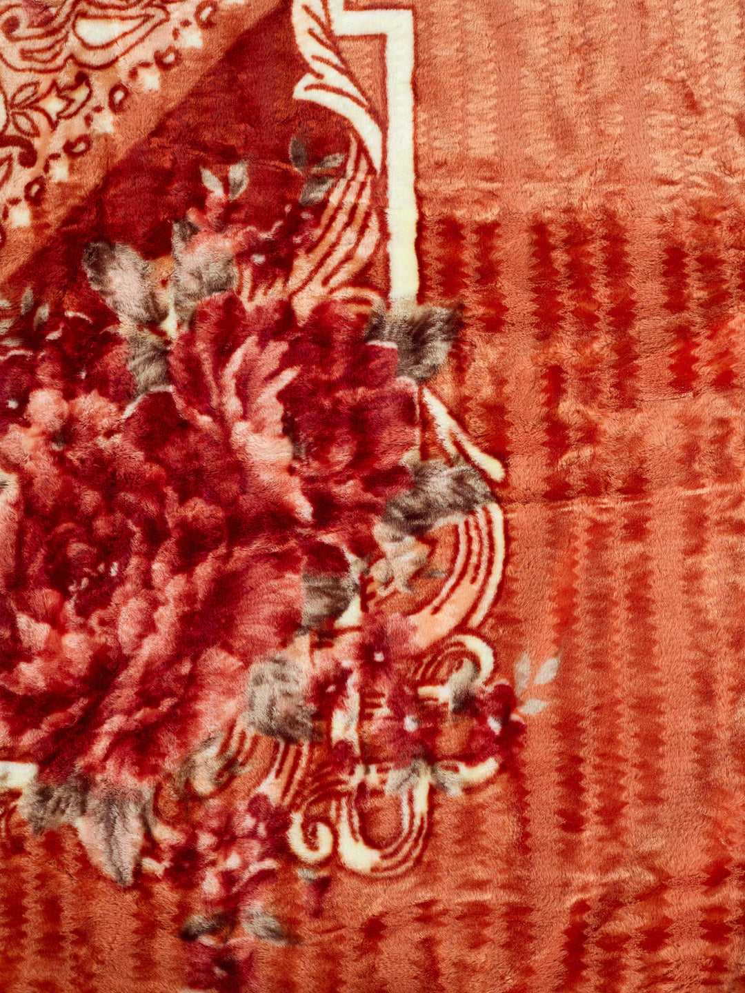 Floral Print Double Bed 2 Ply 850 GSM Blanket for Winter (Marshal), Weight 4.5 kg