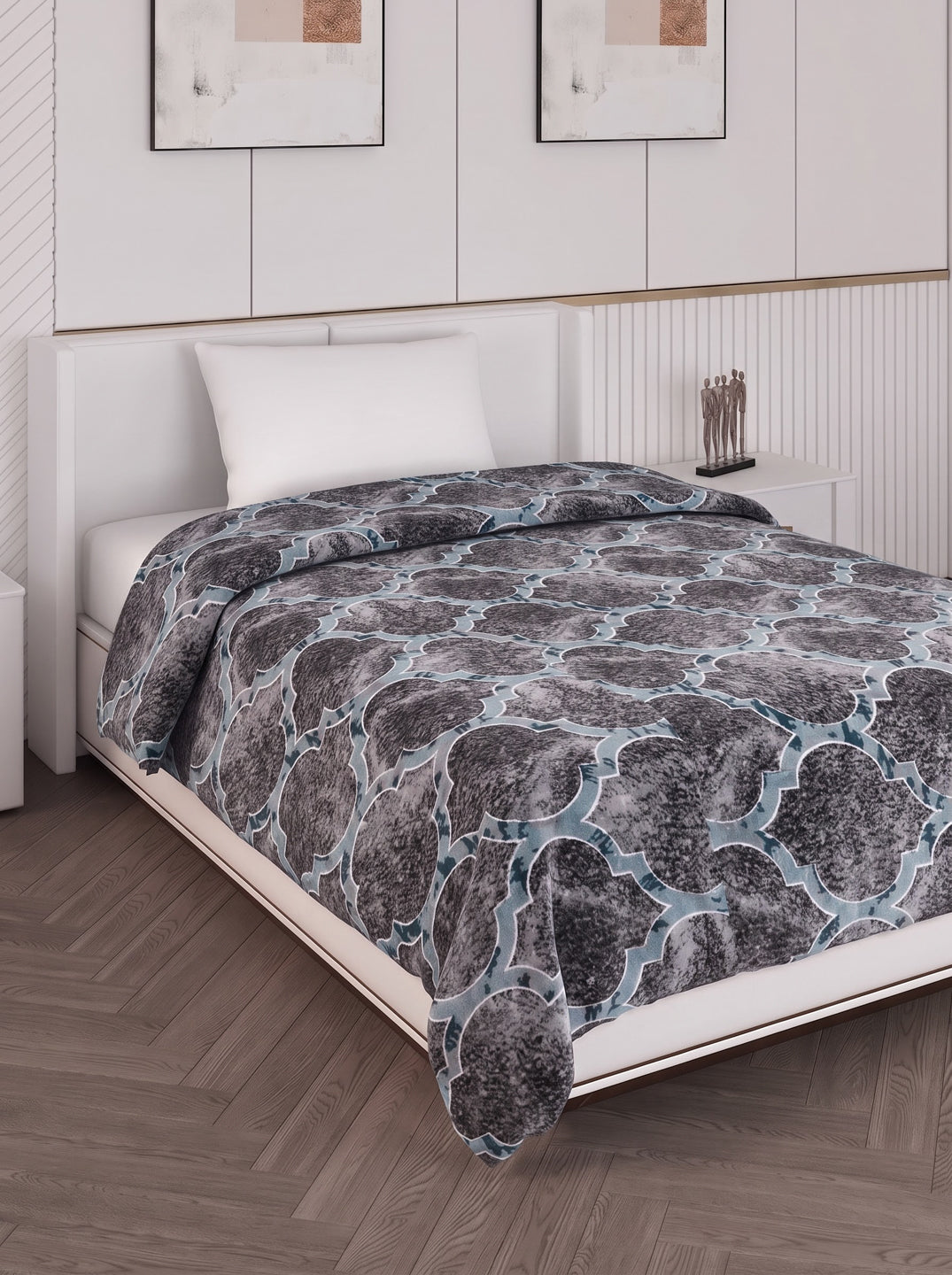 Printed Single Bed 150 GSM AC Blanket (Myra), Weight 800 gm