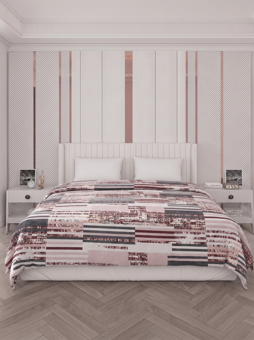 Printed Double Bed 150 GSM AC Blanket (Myra), Weight 1.2 kg