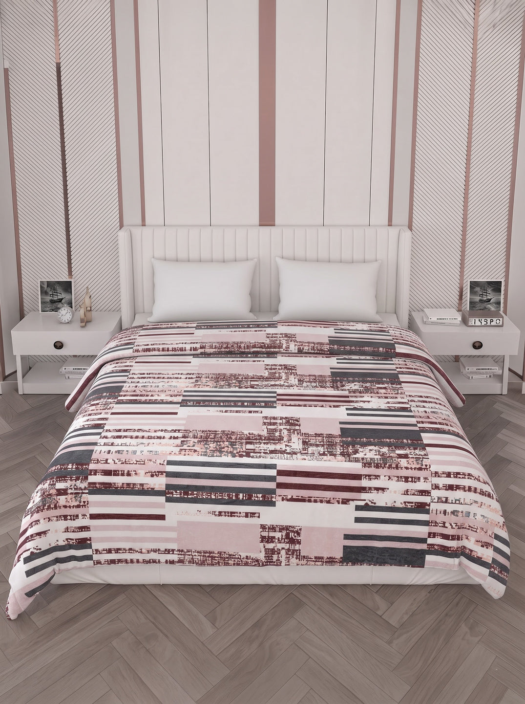 Printed Double Bed 150 GSM AC Blanket (Myra), Weight 1.2 kg