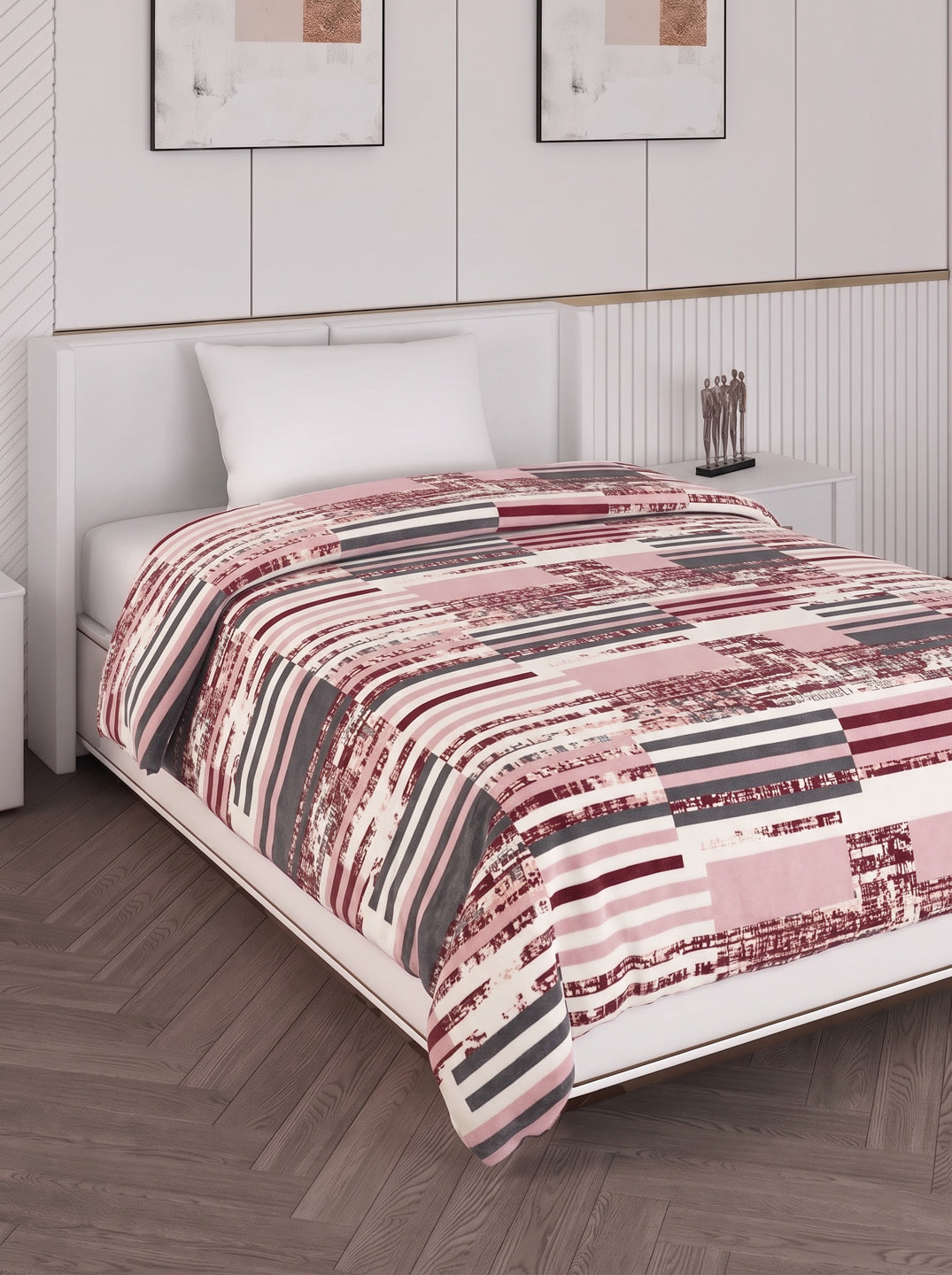 Printed Single Bed 150 GSM AC Blanket (Myra), Weight 800 gm