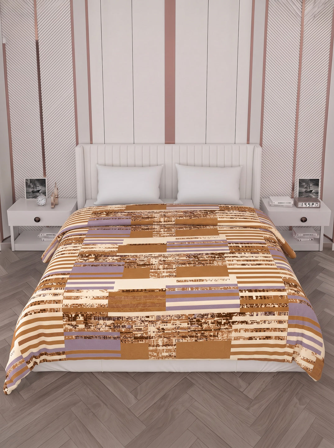 Printed Double Bed 150 GSM AC Blanket (Myra), Weight 1.2 kg